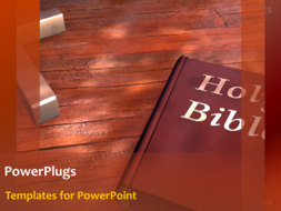 PowerPoint Template - Holy Bible on table